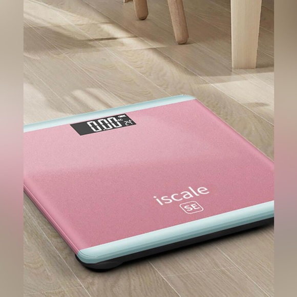 NEW Tempered Glass Electronic Scale, Modernist Letter Graphic Digital Scale - Picture 4 of 6